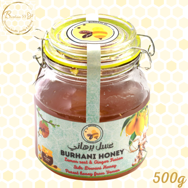 Burhani Yemeni Sidr Dowani lemon ginger & zest fusion honey