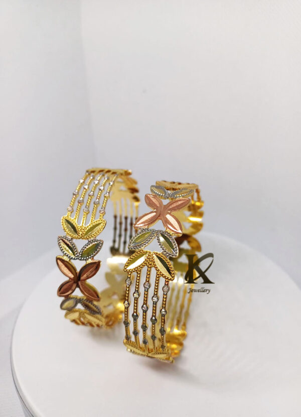 Flaunt It Like Gold: 22K 100ML Gold-Plated Silver Bangles | Jewellery For Women
