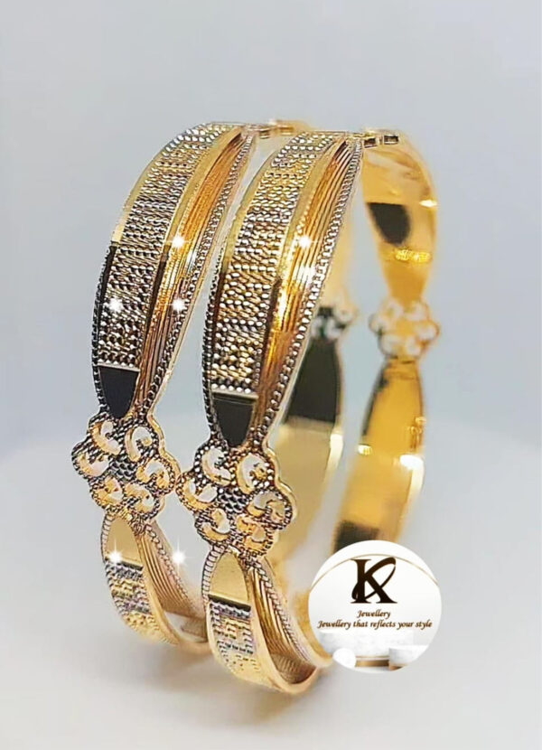 Flaunt It Like Gold: 22K 100ML Gold-Plated Silver Bangles | Jewellery For Women